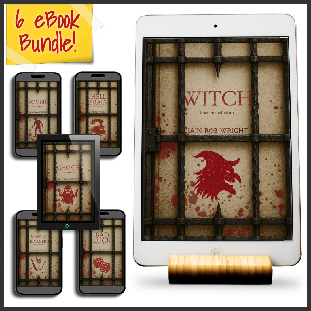 6 x Special Edition Cursed Paperback Bundle (Witch, Zombie, & Hell Train, Maniac Mengerie, Bad Luck, and Ghosts)
