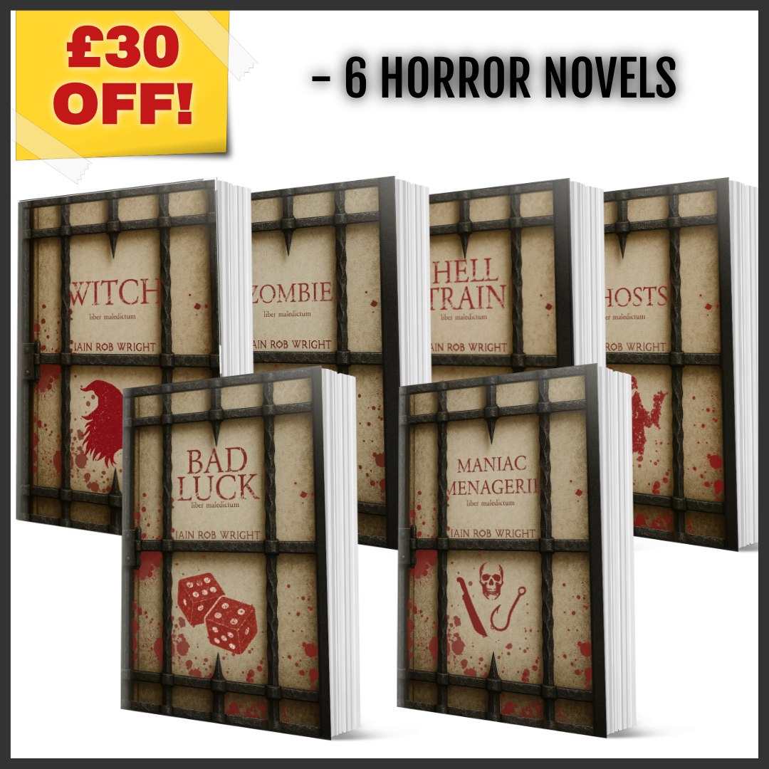 6 x Special Edition Cursed Paperback Bundle (Witch, Zombie, & Hell Train, Maniac Mengerie, Bad Luck, and Ghosts)