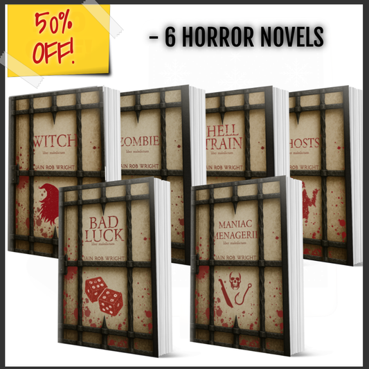 6 x Special Edition Cursed Paperback Bundle (Witch, Zombie, & Hell Train, Maniac Mengerie, Bad Luck, and Ghosts)