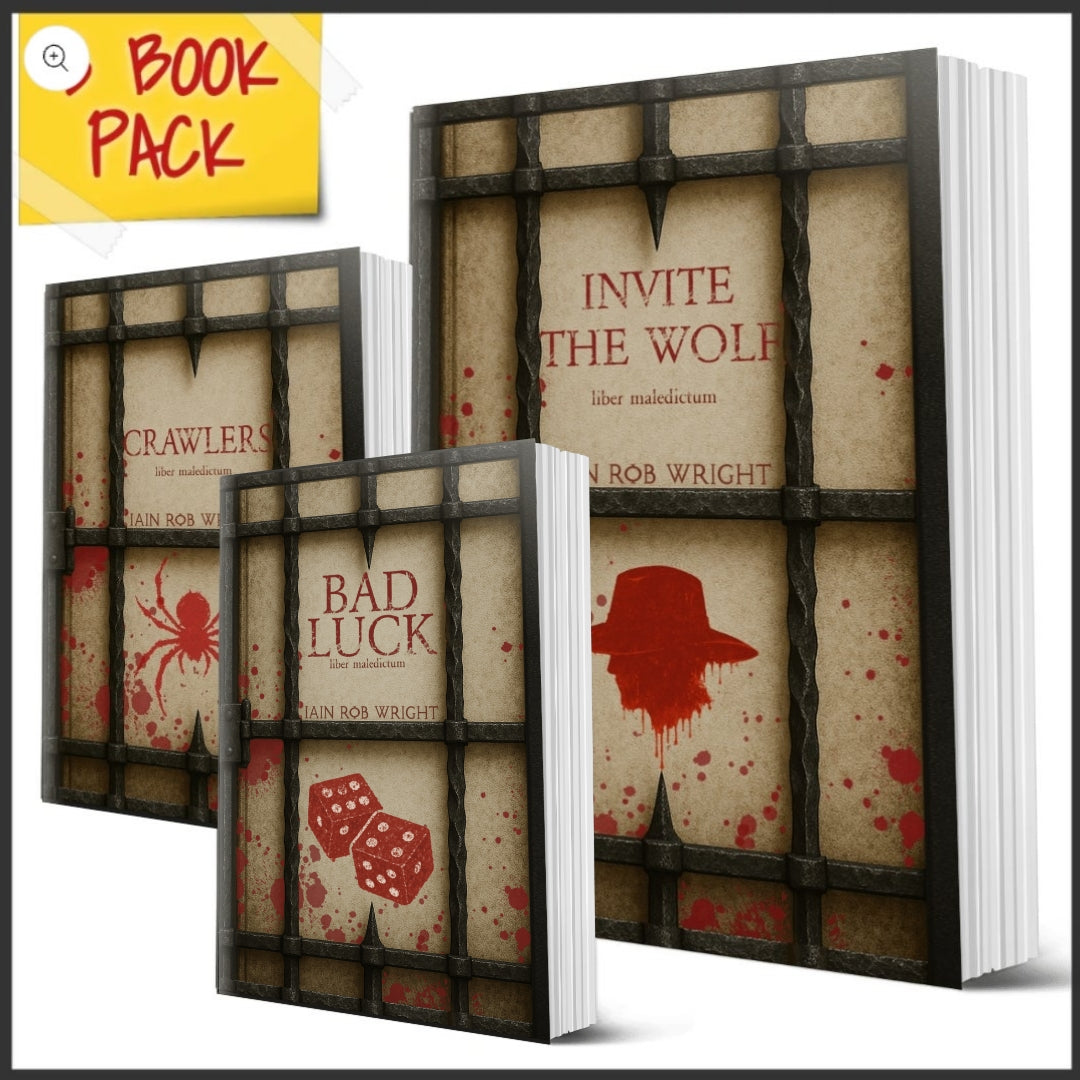 3 x Special Edition Cursed Paperback Bundle (Bad Luck, Invite the Wolf, Crawlers)