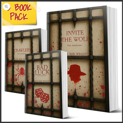 3 x Special Edition Cursed Paperback Bundle (Bad Luck, Invite the Wolf, Crawlers)