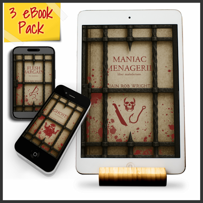 3 x Special Edition Cursed Paperback Bundle (Maniac Menagerie, Ghosts, Flesh Bargain)