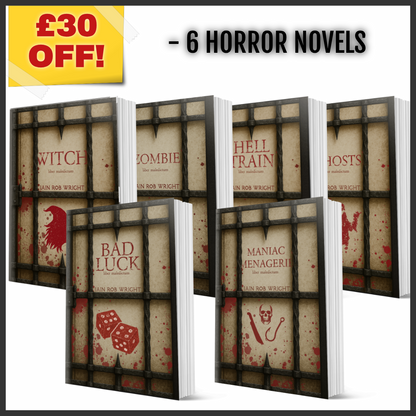 6 x Special Edition Cursed Paperback Bundle (Witch, Zombie, & Hell Train, Maniac Mengerie, Bad Luck, and Ghosts)