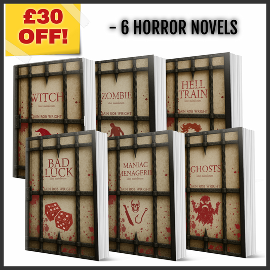 6 x Special Edition Cursed Paperback Bundle (Witch, Zombie, & Hell Train, Maniac Mengerie, Bad Luck, and Ghosts)