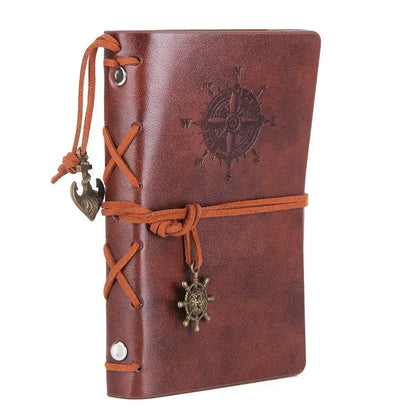 Retro Notebook Leather Soft Cover 14x10cm