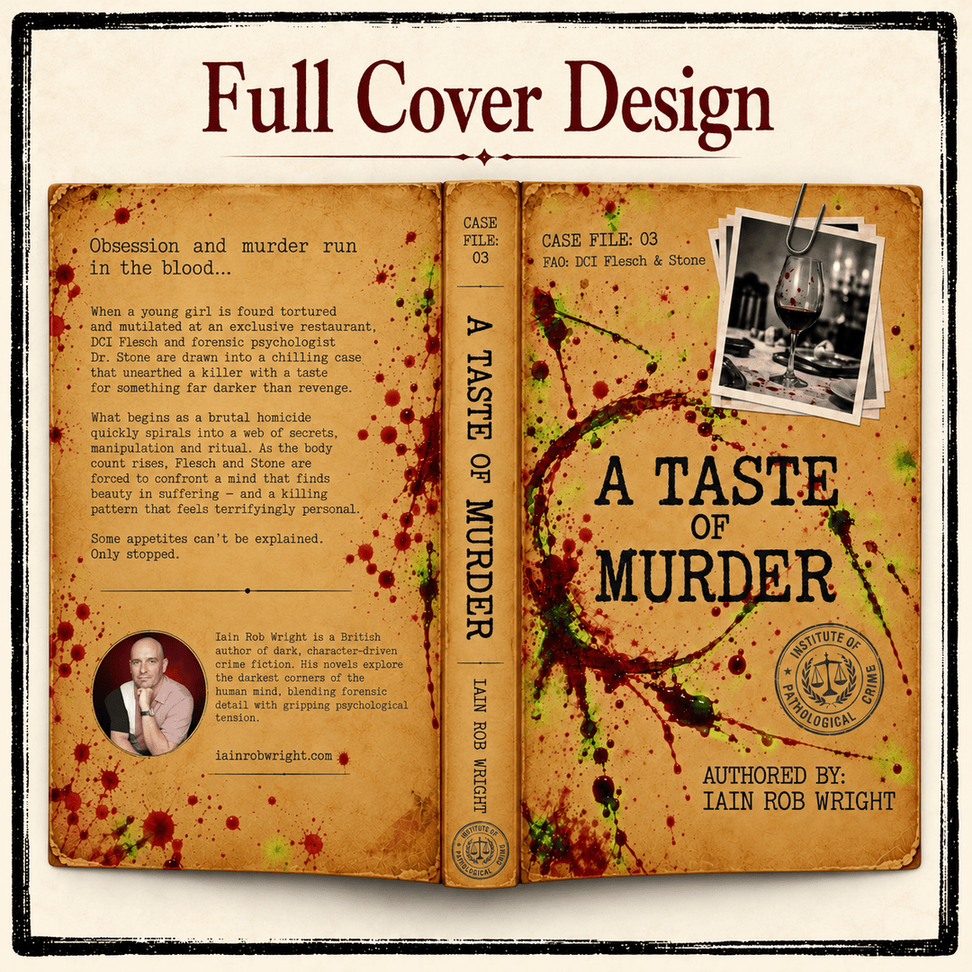 A Taste of Murder – Flesch &amp; Stone book 3 Paperback - Iain Rob Wright Store