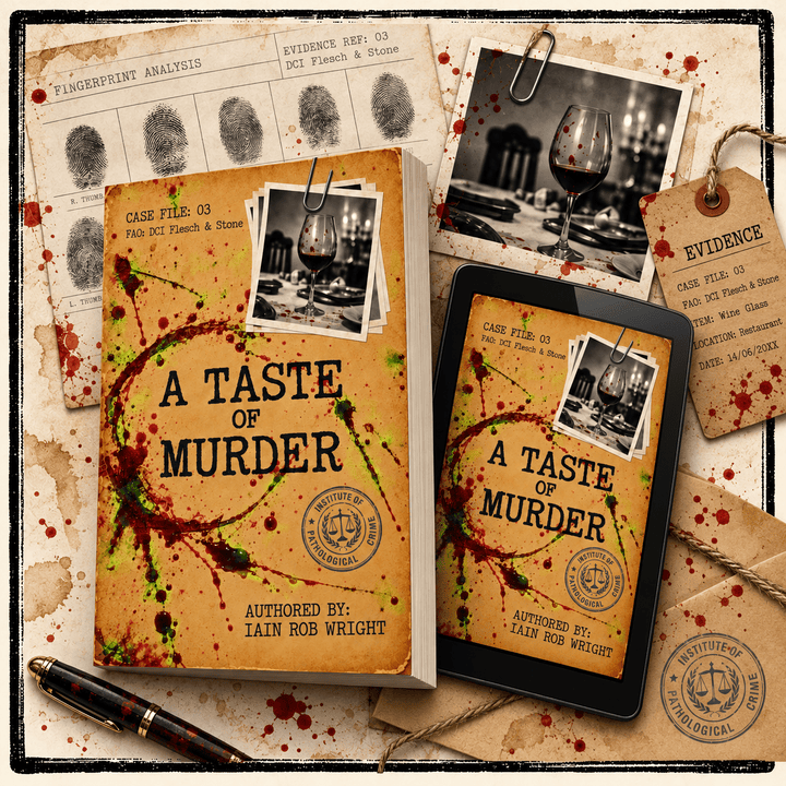 A Taste of Murder – Flesch &amp; Stone book 3 Paperback - Iain Rob Wright Store