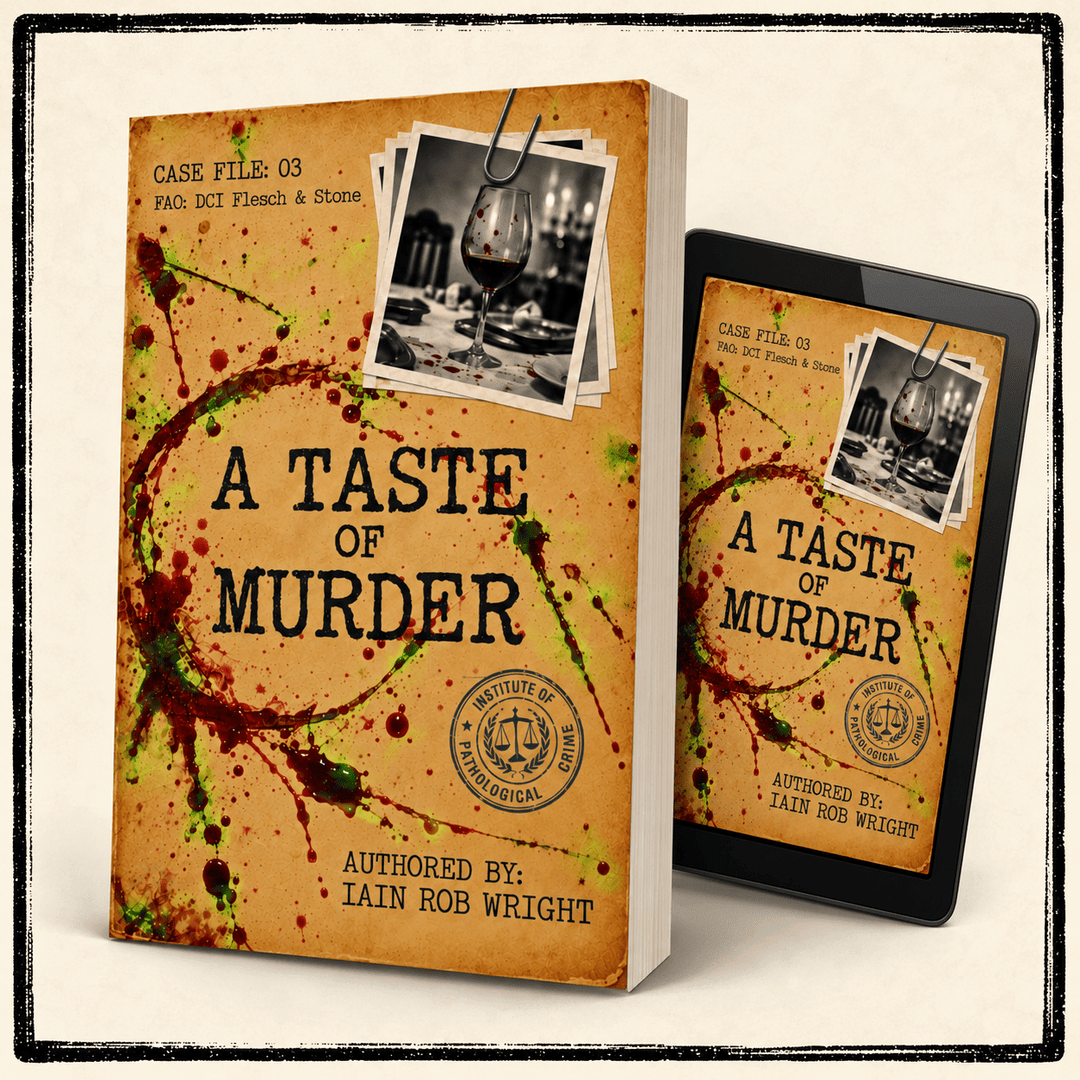 A Taste of Murder - Flesch &amp; Stone Book 3 - Paperback - Iain Rob Wright Store